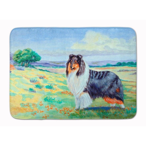 Carolines Treasures Collie Machine Washable Memory Foam Mat 7140RUG - main